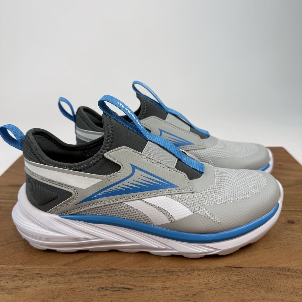 New Big Kids Reebok Lite Spinner Gray Blue Comfort Casual Sneakers Size 5 Y NWOB
